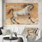 Designart - southwest Beige Horse - Modern Farmhouse Gallery-wrapped Canvas